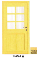 Masivní vedlejší vchodové dveře - KASA 9, zakázková výroba Kasalova pila