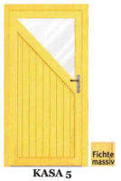 Masivní vedlejší vchodové dveře - KASA 5, zakázková výroba Kasalova pila