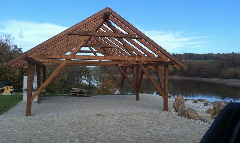 Dřevěný altán, 6-ti boký, zakázková výroba Kasalova pila