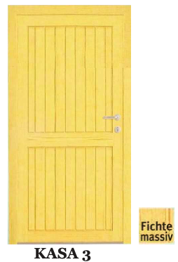 Masivní vedlejší vchodové dveře - KASA 3, zakázková výroba Kasalova pila