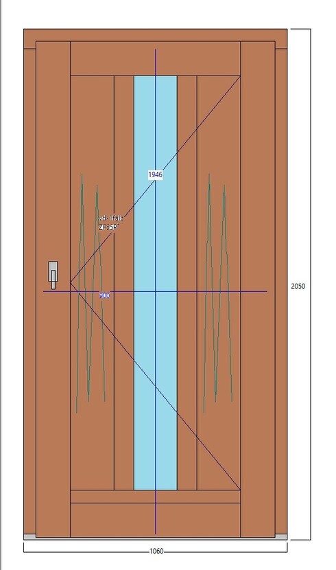 Vzor VD07 (nový) - vchodové dveře, výroba Kasalova pila